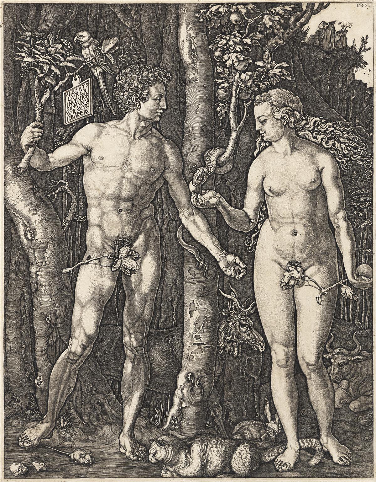 JOHANNES WIERICX (AFTER DÜRER) Adam and Eve.
